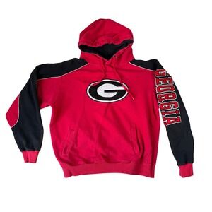 Colosseum Athletics Georgia Bulldogs Hoodie Red Black Mens Medium 2842
